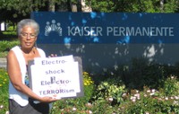 Cindi Fisher Protests Electroshock at Kaiser