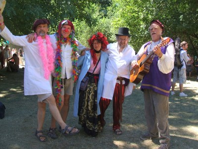 MF Mad Pride Clown Troupe at Oregon Country Fair