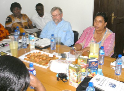 MFI visit to Ghana 2011 - David and Celia